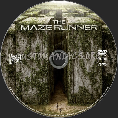 The Maze Runner dvd label