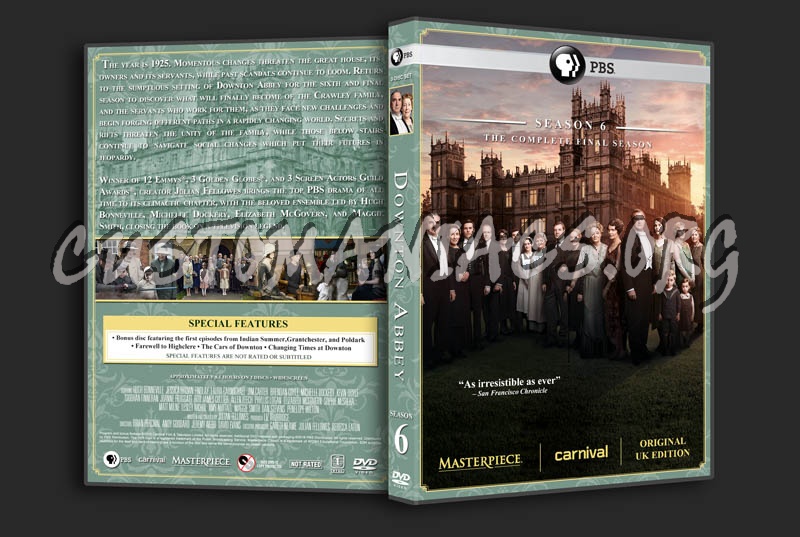 Downton Abbey - Season 6 dvd cover