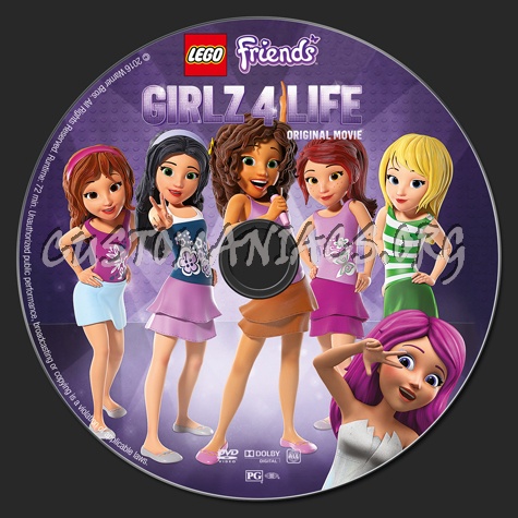 Lego Friends: Girlz For Life dvd label