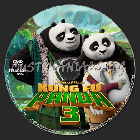 Kung Fu Panda 3 dvd label