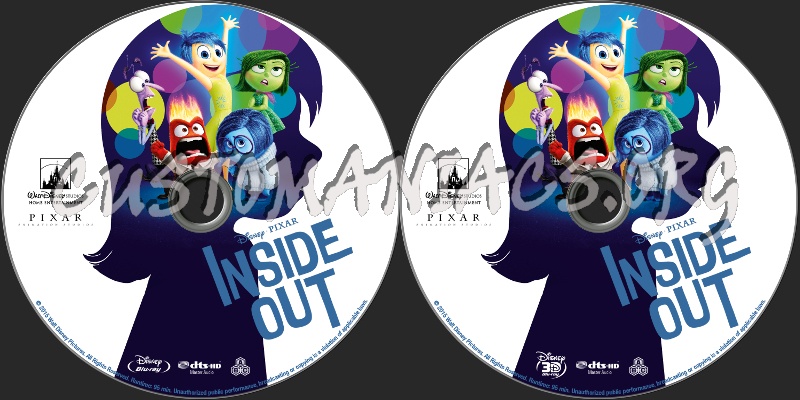 Inside Out (2D+3D) blu-ray label