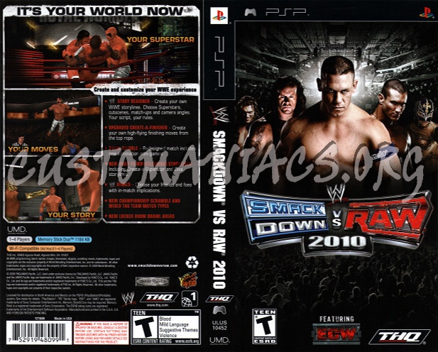 Smack Down Vs. Raw 2010 dvd cover