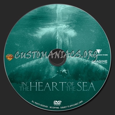 In The Heart Of The Sea (2015) dvd label