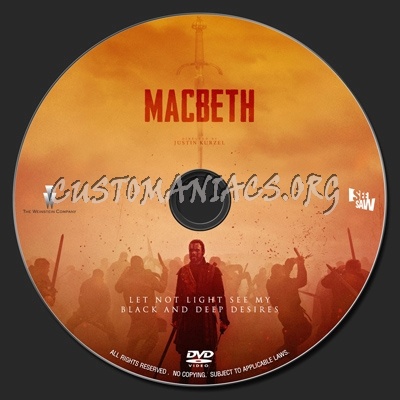 MacBeth (2015) dvd label