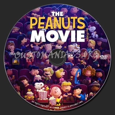 The Peanuts Movie (2015) dvd label