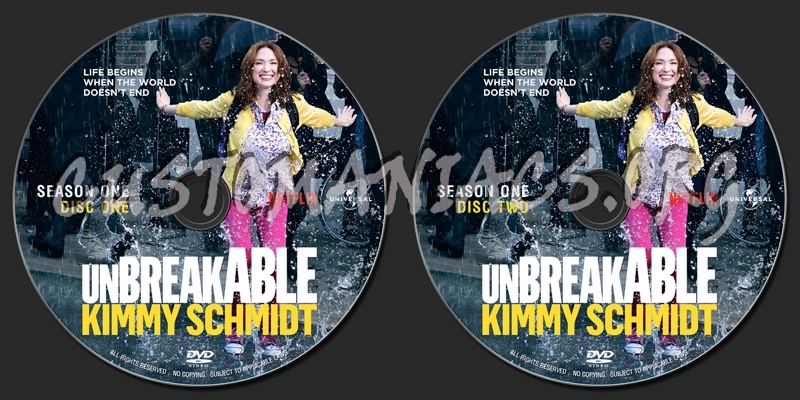 Unbreakable Kimmy Schmidt : Season One dvd label