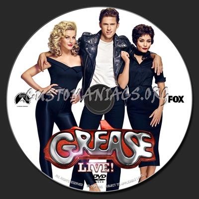 Grease : Live (2016) dvd label