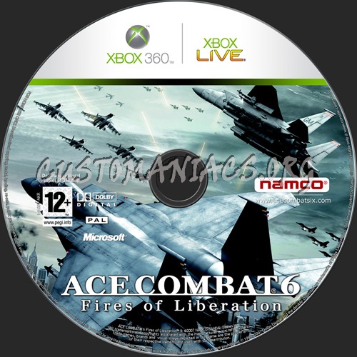 Ace Combat 6 dvd label