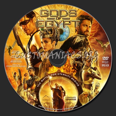Gods Of Egypt dvd label