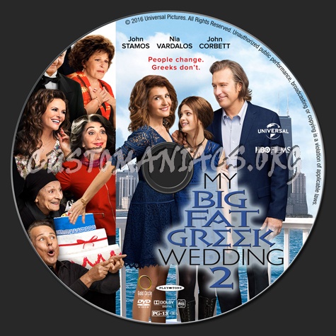 My Big Fat Greek Wedding 2 dvd label