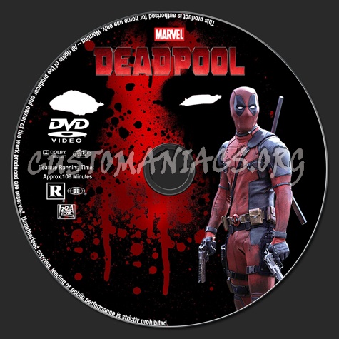 Deadpool dvd label