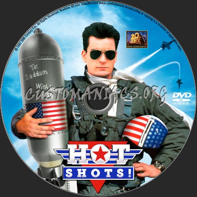 Hot Shots! dvd label