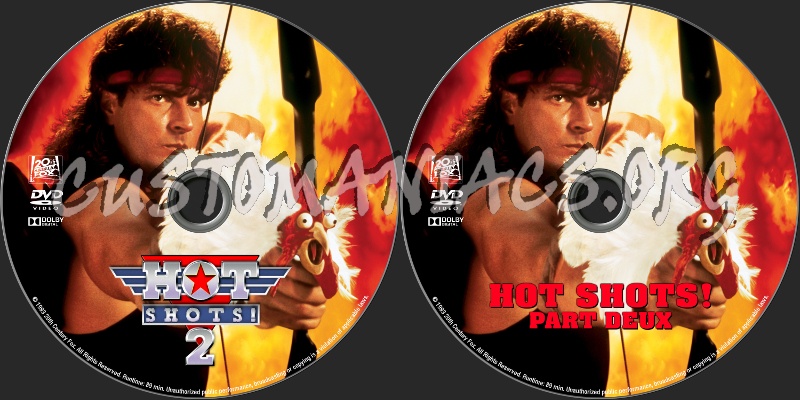 Hot Shots! Part Deux dvd label