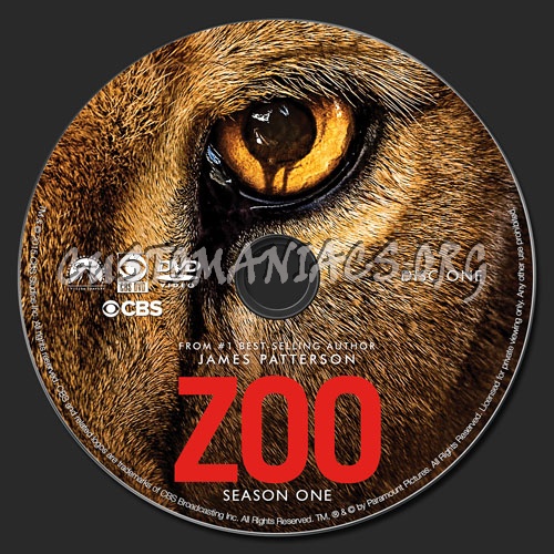 Zoo Season 1 dvd label