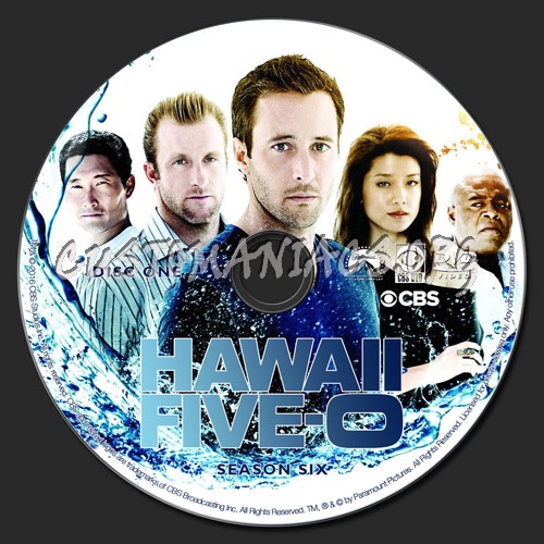 Hawaii Five-O Season 6 dvd label