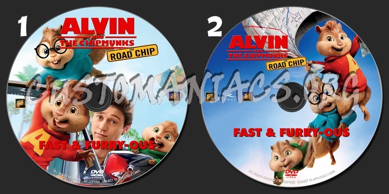 Alvin And The Chipmunks : The Road Trip (2015) dvd label