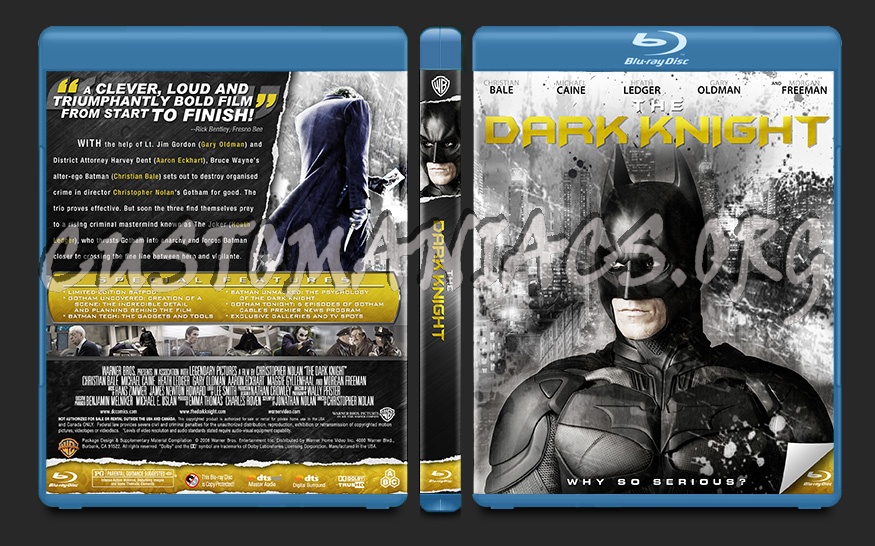 Batman: The Dark Knight blu-ray cover