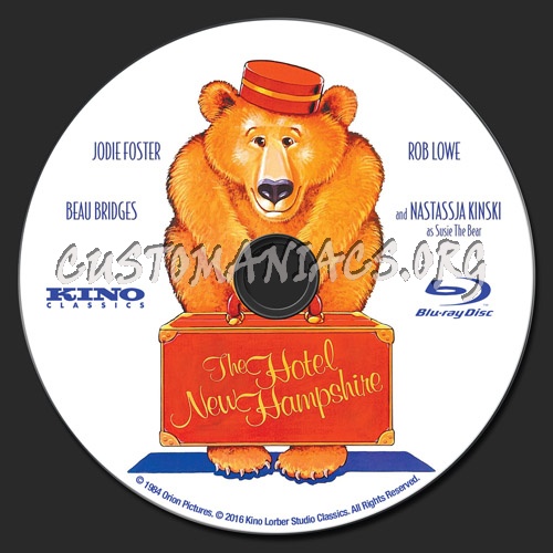 The Hotel New Hampshire blu-ray label