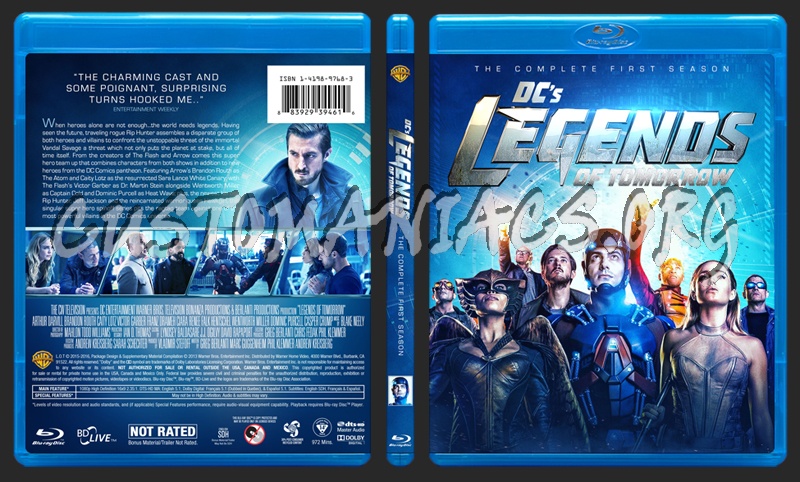 Legends of Tomorrow - Season 1 blu-ray cover