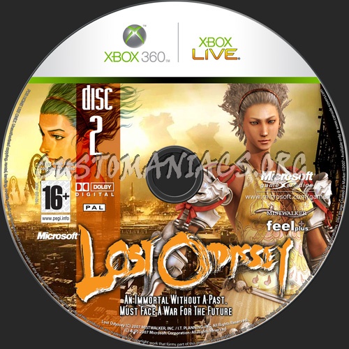 Lost Odyssey dvd label