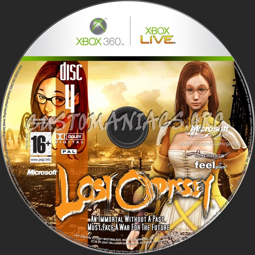 Lost Odyssey dvd label