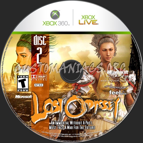 Lost Odyssey dvd label