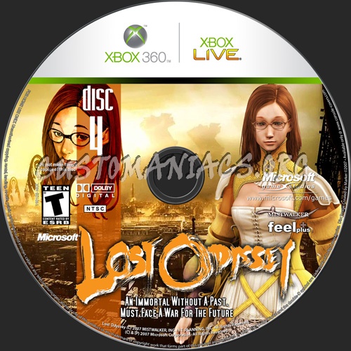 Lost Odyssey dvd label