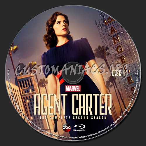 Agent Carter Season 2 blu-ray label