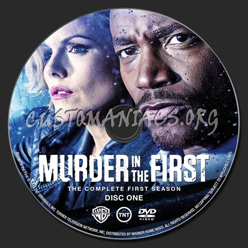 Murder in the First Season 1 dvd label