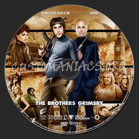 The Brothers Grimsby dvd label