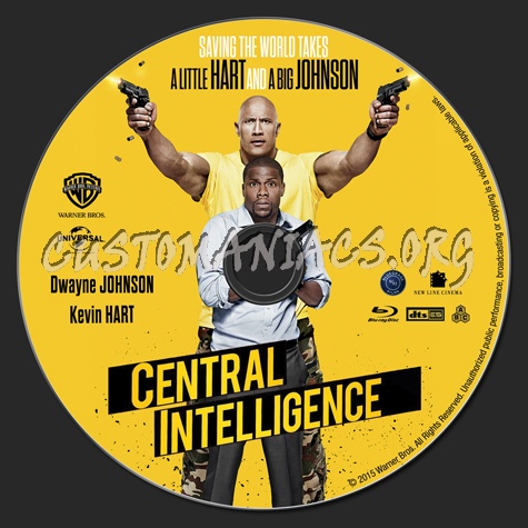 Central Intelligence blu-ray label