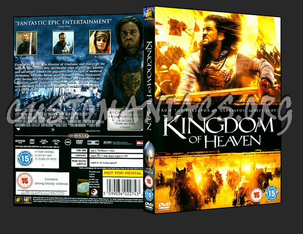 Kingdom Of Heaven dvd cover