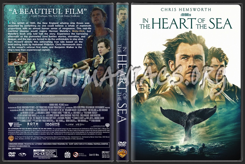 In The Heart Of The Sea dvd cover