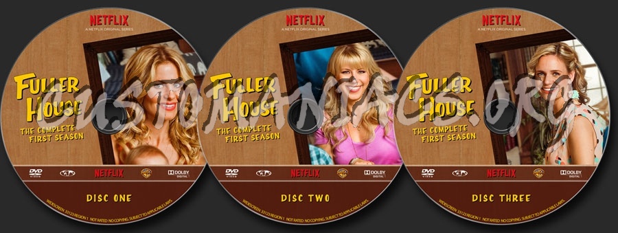 Fuller House - The Complete First Season dvd label