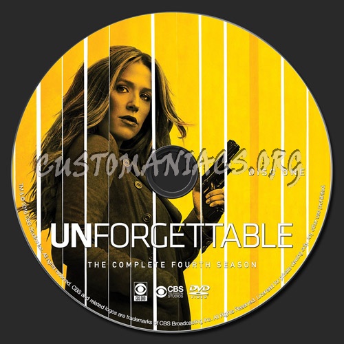 Unforgettable Season 4 dvd label