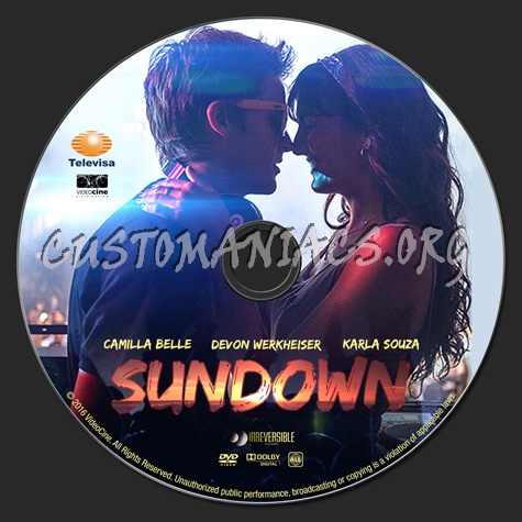 Sundown dvd label