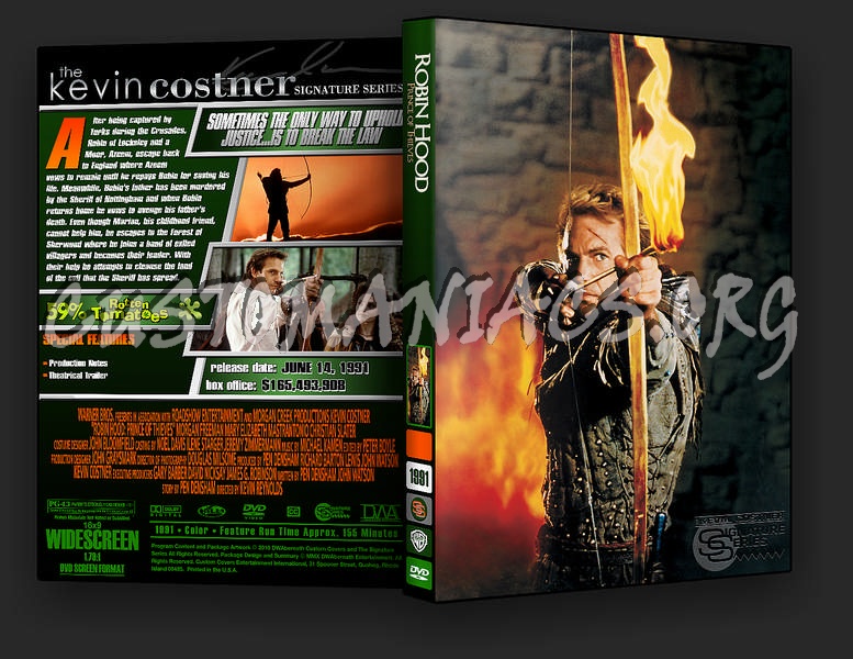 Robin Hood Prince of Thieves dvd cover