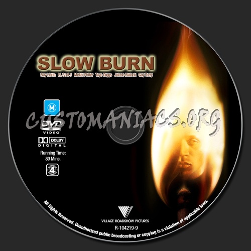 Slow Burn dvd label
