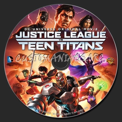 Justice League vs Teen Titans (2016) dvd label