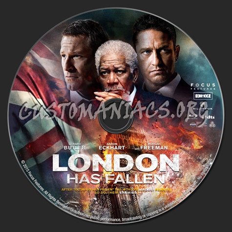 London Has Fallen blu-ray label