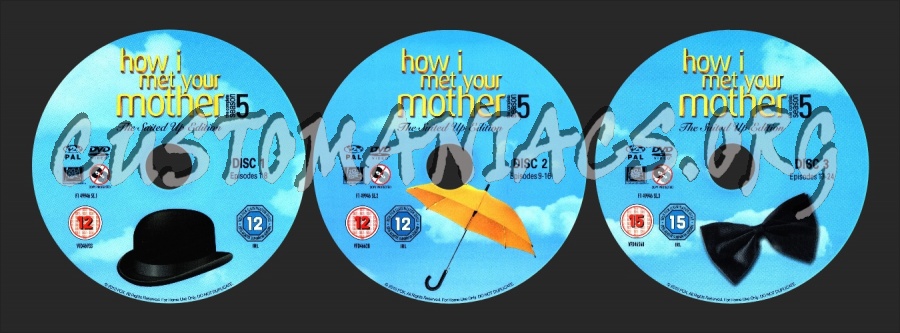 How I Met Your Mother Season 5 labels dvd label