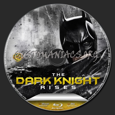 The Dark Knight Rises blu-ray label