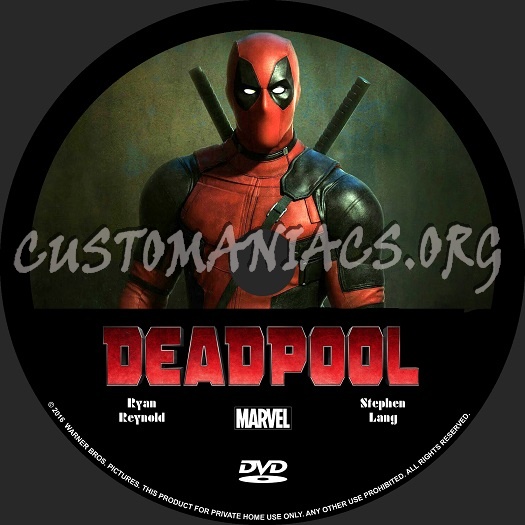 DeadPool dvd label