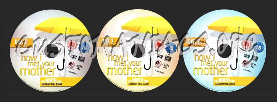 How I Met Your Mother Season 9 labels dvd label