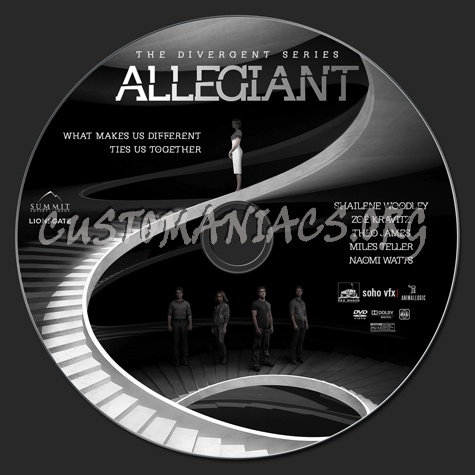The Divergent Series: Allegiant dvd label