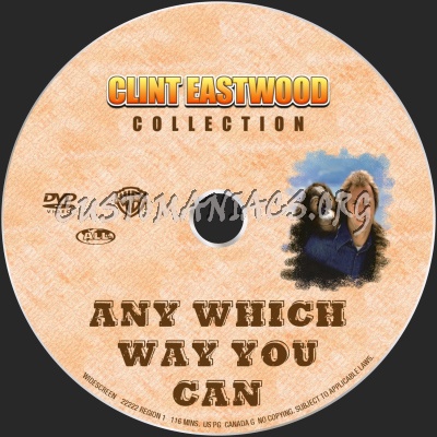 Any Which Way You Can dvd label