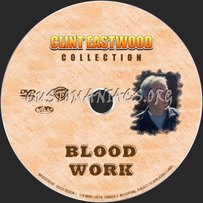 Blood Work dvd label