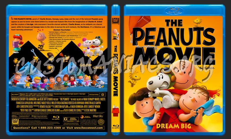 The Peanuts Movie blu-ray cover