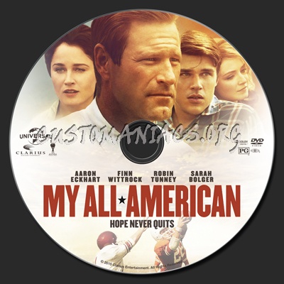 My All American dvd label