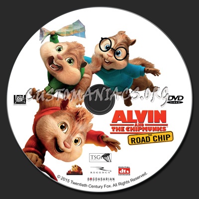 Alvin and the Chipmunks The Road Chip dvd label